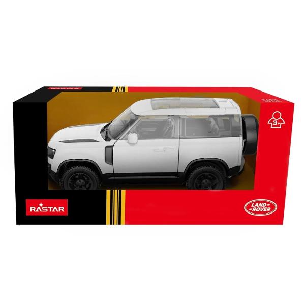 Masinuta are proportiile ideale pentru momente pline de distractie si amuzament Masinuta metalica Land Rover Defender 90 scara 1 la 43 are anvelope de cauciuc si un design detaliat interior-exterior realizat din materiale metalice turnate cu accesorii realizate din material plastic de calitate superioara Copilul dumneavoastra se poate juca in voie cu masina metalica Land Rover de la brandul international Rastar Nicio cursa nu este imposibil de castigat cu acesta masinuta care este o 