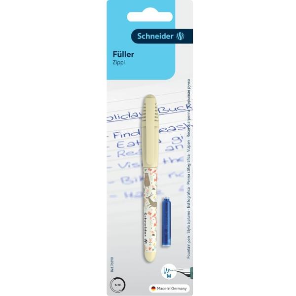 Stiloul Schneider Zippi disponibil &icirc;n nuan&539;ele bej este partenerul ideal pentru micii &537;colari care fac primii pa&537;i &icirc;n arta scrisului caligrafic Acest instrument de scris nu doar c&259; arat&259; fantastic datorit&259; designului colorat &537;i juc&259;u&537; dar este conceput special pentru a oferi confort maxim &537;i u&537;urin&539;&259; &icirc;n utilizare Fabricat &icirc;n Germania stiloul Zippi &icirc;mbin&259; calitatea 