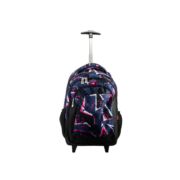 Ghiozdan troler 43 cm GH4018 DACO &ndash; practic spa&539;ios &537;i u&537;or de transportatGhiozdanul troler DACO GH4018 43 cm este alegerea ideal&259; pentru elevii care au nevoie de un ghiozdan &icirc;nc&259;p&259;tor &537;i u&537;or de transportat Datorit&259; sistemului cu m&acirc;ner telescopic &537;i 2 ro&539;i acest model reduce efortul zilnic &537;i 
