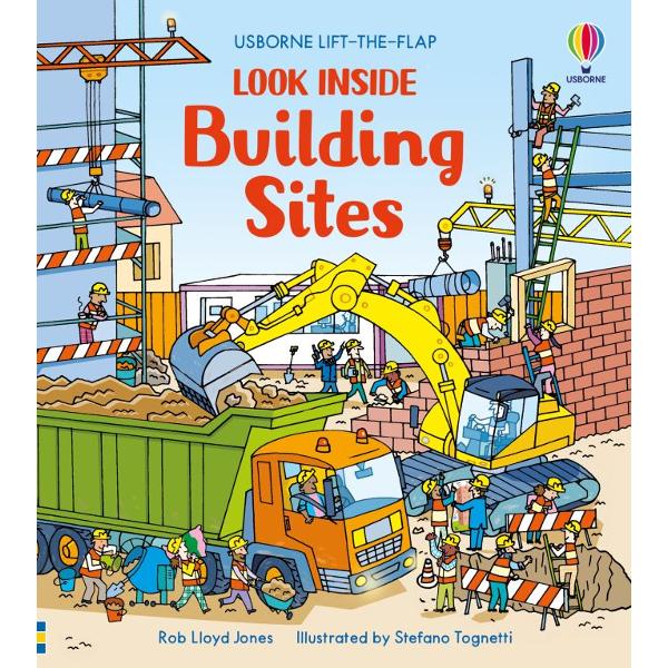 An action-packed book filled with building sites to explore construction machines to learn about and a demolition site in action Lift the flaps to discover the work that goes into building a house a bridge a skyscraper and more the jobs people do and the machines that are used An exciting introduction to how buildings go up &ndash; and come down