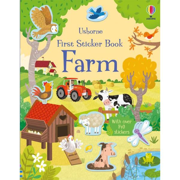 Explore life on the farm with this beautifully illustrated sticker bookMeet a host of animals and discover the big machines that help farmers grow and harvest their crops&nbsp;With over 140 stickers&nbsp;of cows chickens goats ducks tractors and much more to bring the busy scenes to life- Labelled stickers help introduce new vocabulary- Sticker play is ideal for building fine motor skills
