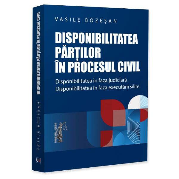 Prin prezenta lucrare autorul &ndash; judecator &537;i formator &icirc;n cadrul Institutului Na&539;ional al Magistraturii&nbsp;-&nbsp;abordeaza principiul disponibilita&539;ii &icirc;n procesul civil pe mai multe coordonate precum determinarea sursei substan&539;ialeprocesuale acestuia rela&539;ia disponibilita&539;ii cu fiecare dintre celelalte principii fundamentale ori structurarea con&539;inutului sau prin raportare la institu&539;iile de drept 