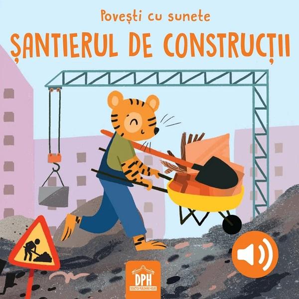 Carte interactiv&259; cu sunete pentru copii mici despre utilaje &537;i activit&259;&539;i de pe &537;antier&nbsp;&536;antierul de construc&539;ii&nbsp;este o carte interactiv&259; cu sunete special conceput&259; pentru copiii mici care &icirc;i introduce &icirc;n lumea fascinant&259; a utilajelor&nbsp;Copiii descoper&259; cum se construie&537;te o cl&259;dire &537;i fac cuno&537;tin&539;&259; cu diferite 