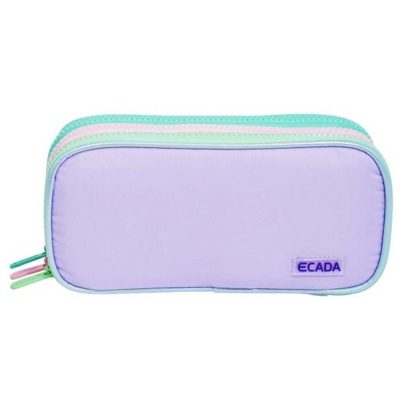 Penar 3 fermoare borset&259; ECADA 78406L &ndash; pastelat practic &537;i bine compartimentatPenarul&nbsp;ECADA 78406L&nbsp;impresioneaz&259; prin designul s&259;u delicat &icirc;n nuan&539;e pastelate moderne fiind alegerea ideal&259; pentru elevii care &icirc;&537;i doresc un accesoriu&nbsp;strong data-start245 