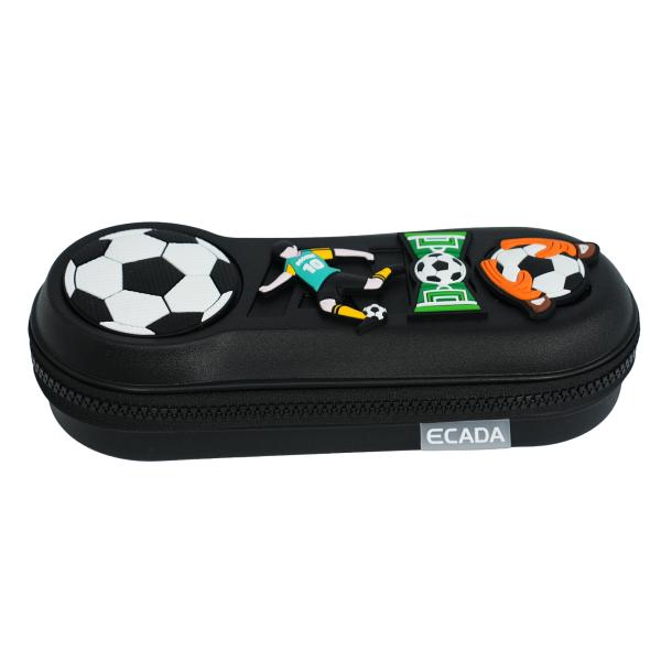 Penar 1 fermoar borset&259; ECADA 78508 &ndash; design 3D sport flexibil &537;i rezistentPenarul tip borset&259; ECADA 78508 este alegerea perfect&259; pentru copiii &537;i elevii pasiona&539;i de sport care &icirc;&537;i doresc un accesoriu practic &537;i atractiv Cu un design modern &537;i dinamic eviden&539;iat de elemente 3D tematice fotbal acest penar iese 