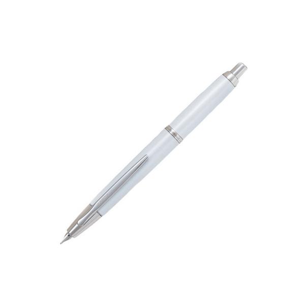 Stilou Pilot Capless Decimo varf fin albStilou stilografic de&nbsp;lux&nbsp;retractabil cu un&nbsp;corp subtire si usor avand un&nbsp;finisaj de lac&nbsp;alb perlat cu&nbsp;finisaj argintiu&nbsp;Caracteristici&55357;&56715;&nbsp;Stiloul Pilot Capless Decimo are&nbsp;penita din aur de 18K placata cu 