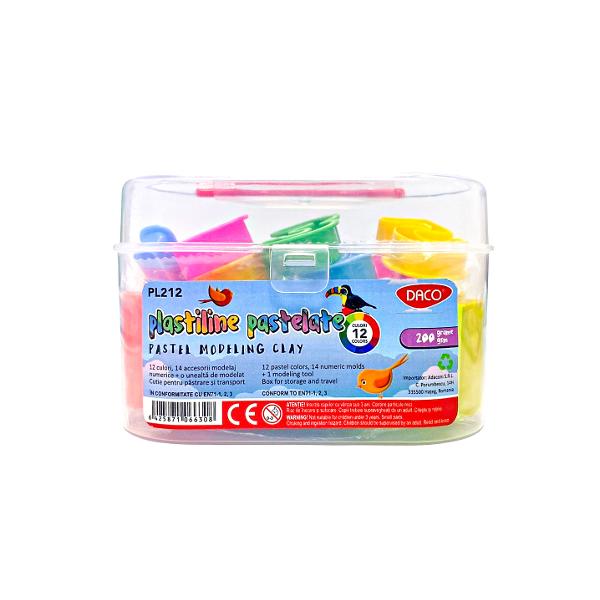 Plastilina 12 culori pastelate de la DACO este alegerea ideal&259; pentru micii arti&537;ti dornici s&259; &icirc;&537;i dezvolte creativitatea &537;i &icirc;ndem&acirc;narea Cu o textur&259; moale &537;i u&537;or de modelat plastilina este perfect&259; pentru realizarea unor crea&539;ii colorate &537;i distractiveSetul include 12 culori pastel delicate care ofer&259; posibilit&259;&539;i nelimitate de combinare &537;i modelare Pachetul con&539;ine 200 g de 