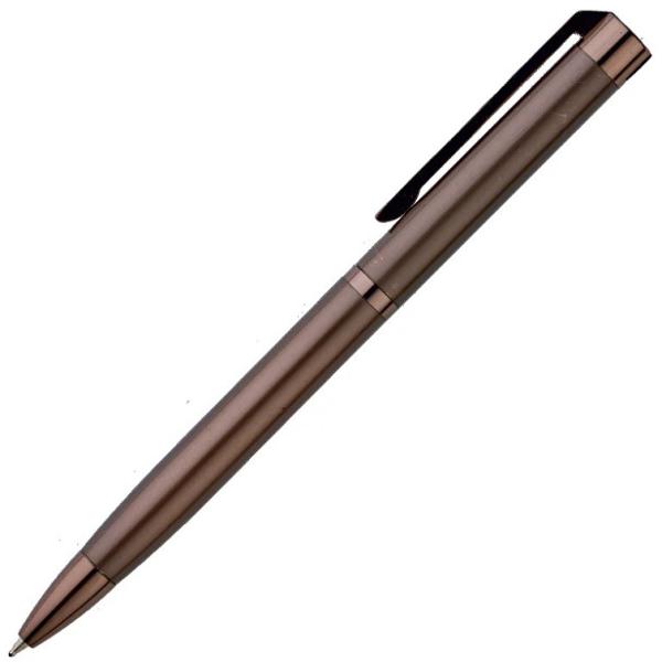 Pix Machiatto cu mecanism prin rasucire rezerva Jottertip Parker varf din otel inoxidabil de 06 mm Corpul de culoare maro imita nuantele calde ale cafelei iar mina lasa miros de cafea pe hartie Mod de ambalare cutie plastic
