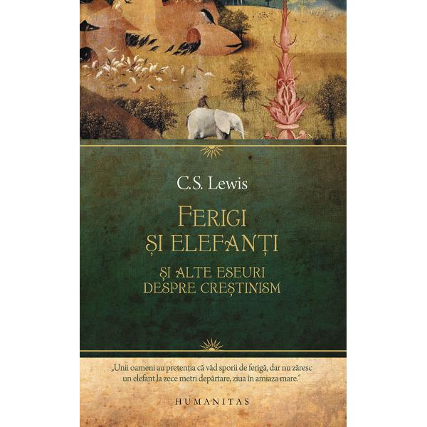 Traducere de Emanuel Con&539;ac Prefa&539;&259; de Walter Hooper&bdquo;Unii oameni au preten&355;ia c&259; v&259;d sporii de ferig&259; dar nu z&259;resc un elefant la zece metri dep&259;rtare ziua &icirc;n amiaza mare&ldquo; CS Lewis&Icirc;n distincta sa &icirc;nf&259;&355;i&351;are scriitoriceasc&259; CS Lewis ofer&259; cu prilejul acestei noi colec&355;ii de eseuri o ap&259;rare a dreptei credin&355;e cre&351;tine confruntat&259; cu 