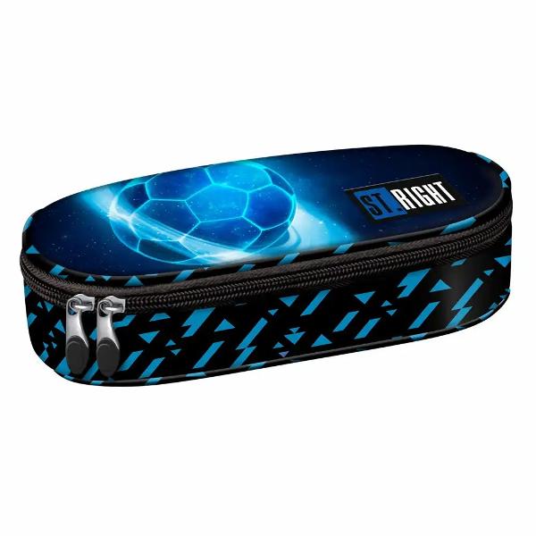 Penarul STRIGHT PC01 din colectia grafica Cosmic Soccer este un etui rigidizat conceput pentru o organizare clara a instrumentelor de scris si a accesoriilor mici Formatul compact il face usor de transportat in ghiozdan fiind potrivit pentru utilizare zilnicaDispune de un compartiment principal incapator clapeta interioara pentru aranjarea instrumentelor de scris si un buzunar interior din plasa cu inchidere cu fermoar pentru obiecte miciBrand Majewski 