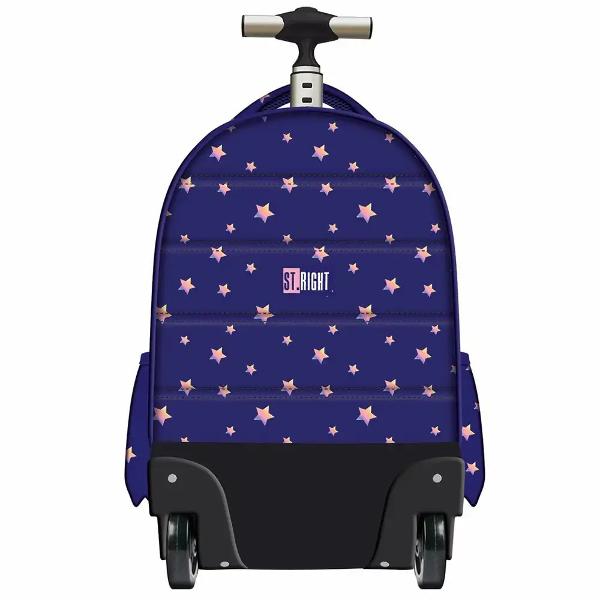 Trollerul Majewski ST Right TB01 din colectia grafica Unicorn Glow este un model pe roti conceput pentru transport usor si organizare eficienta inclusiv pentru o greutate mai mare a continutului Are 4 compartimente si spatii dedicate pentru accesorii laptop si tabletaOfera confort in utilizare prin maner telescopic reglabil si roti cu rulare usoara iar pentru siguranta include elemente reflectorizante si fermoare compatibile cu lacat sau sistem TSA Materialul impermeabil si 