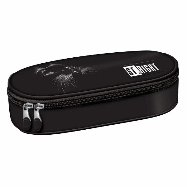 Penarul Majewski ST Right PC01 din colectia Black Cat este un penar rigidizat practic si incapator conceput pentru organizarea eficienta a instrumentelor de scris Are un compartiment principal spatios iar clapeta interioara ajuta la pastrarea rechizitelor in ordinePotrivit pentru utilizare zilnica este usor de transportat in ghiozdan si realizat din materiale rezistente1 compartiment principal incapatorClapeta interioara cu spatiu pentru instrumente 