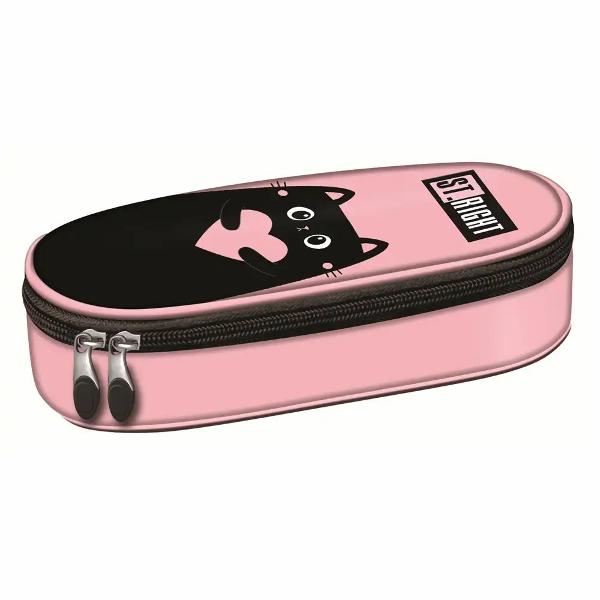 Penarul ST Right PC01 din colectia grafica Purrfect Love este un penar rigid gandit pentru o organizare clara a instrumentelor de scris Are un compartiment principal incapator si o clapeta interioara care ajuta la pastrarea creioanelor si pixurilor la indemanaCorpul rigidizat cu spuma si materialele rezistente il fac potrivit pentru utilizare zilnica iar formatul compact permite transportul usor in ghiozdanBrand MajewskiColectie Purrfect 