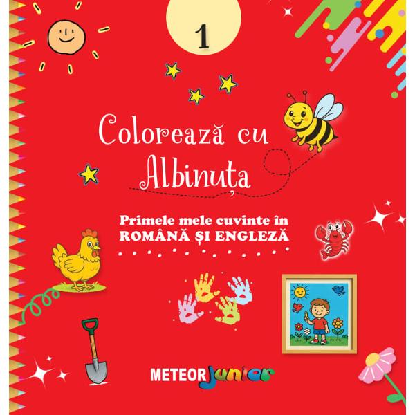 Bine ai venit &icirc;n lumea culorilor &537;i a cuvintelor magice Coloreaz&259; desenele descoper&259; animalele obiectele &537;i personajele preferate &537;i &icirc;nva&539;&259; cum se numesc ele &icirc;n limba englez&259; Fiecare pagin&259; este o aventur&259; vesel&259; care te ajut&259; s&259; devii un mic artist &537;i un mic vorbitor de englez&259;