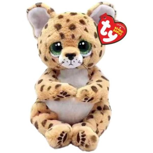 Jucarie de plus TY Beanie Bellies - LLOYD leopard cafeniu 15 cm TY 41282