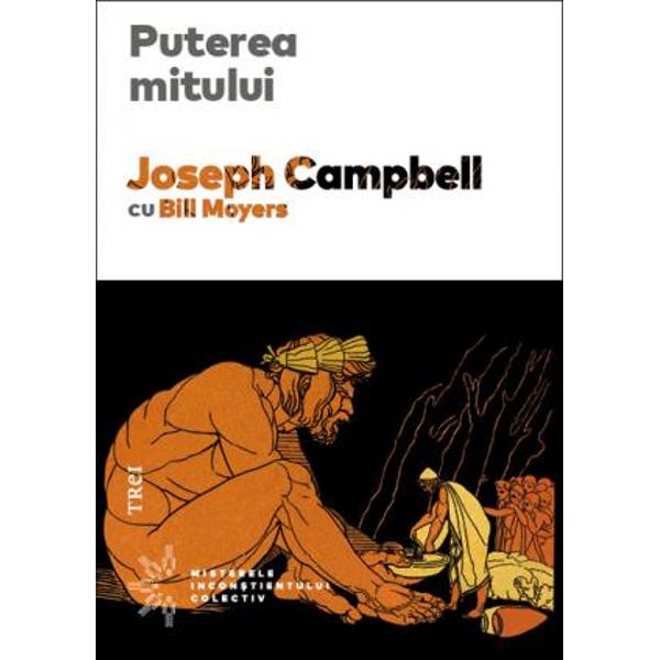 Puterea mitului a produs un extraordinar reviriment al interesului pentru opera lui Joseph Campbell specialist in mitologie cercetator scriitor si profesor cu o influenta profunda asupra a milioane de oameni din intreaga lume  mdash  printre care si George Lucas creatorul seriei Razboiul stelelor Avandu l ca interlocutor pe Bill Moyers unul dintre cei mai importanti jurnalisti americani Campbell abordeaza o gama foarte variata de subiecte de la casatoria in timpurile moderne la imaculata 