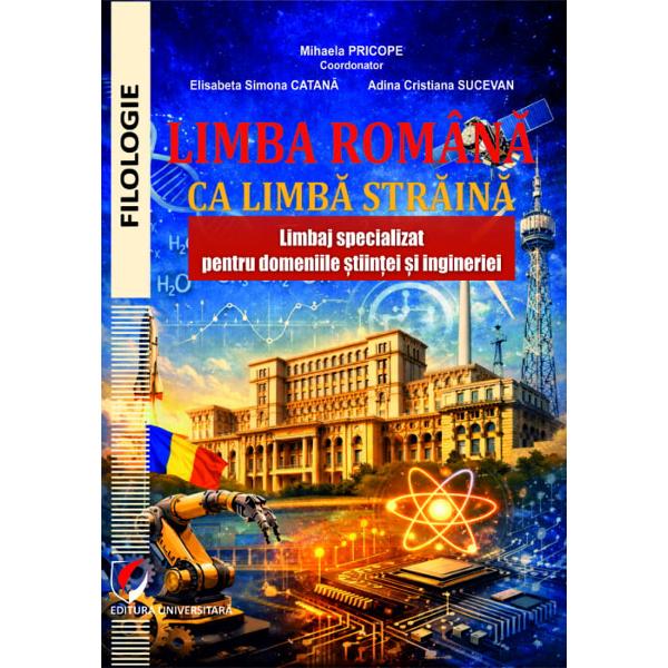 Volumul de fa&539;&259; este un instrument util pentru studen&539;ii interna&539;ionali sau profesioni&537;tii str&259;ini din Rom&acirc;nia oferind o selec&539;ie mare de texte &537;i exerci&539;ii necesare practic&259;rii limbii rom&acirc;ne la un nivel mediu-avansat &icirc;n context specific domeniilor &537;tiin&539;ei &537;i inginerieiLucrarea faciliteaz&259; &icirc;n&539;elegerea unor concepte complexe din ramuri fundamentale cum ar fi matematica fizica chimia 