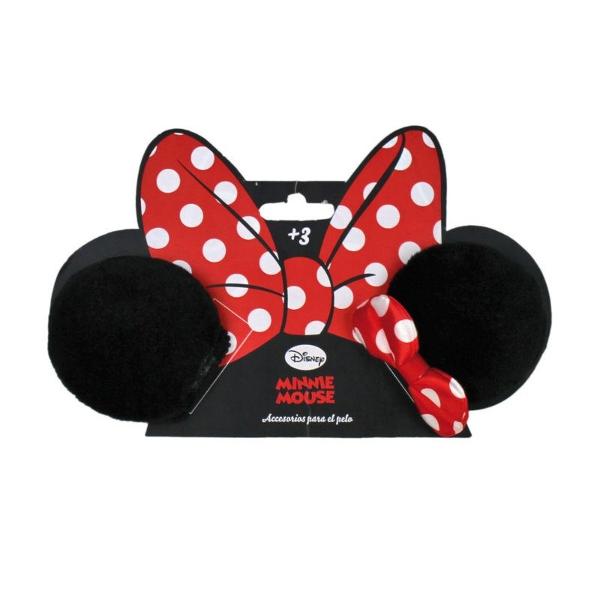 Cleme de par cu urechi Minnie MouseEsti fan Minnie Mouse Clemele de par cu urechi din catifea&160;Minnie Mouse&160;te vor ajuta sa pretinzi ca si tu faci parte din povestea fascinanta din Mickey Mouse Club House Urechile se prind in par cu ajutorul unor clipsuriVarsta 3 aniAvertisment Produs nerecomandat copiilor sub 3 ani din cauza pieselor mici care pot fi inghitite&160;