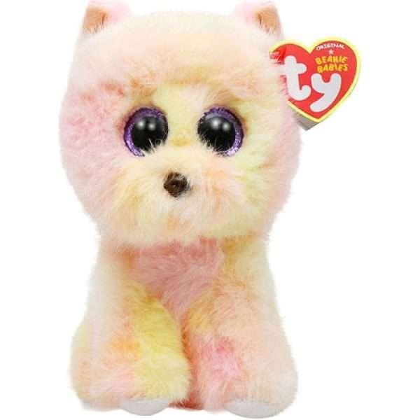 Jucarie de plus TY Beanie Boos - PALMER pomeranian 15 cm TY 37407
