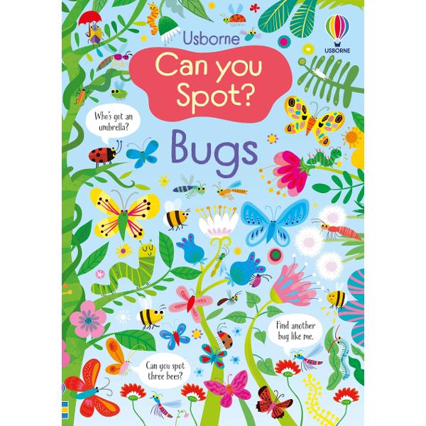 This vibrant book is full of butterflies bees beetles and other bugs to spot match count and talk about Animals in each scene invite readers to look for specific things such as a bee on a bicycle or a bug wearing boots while picture clues with text and number prompts offer further suggestions There is a little white mouse to spot in each picture too Younger children will enjoy sharing this book with older children or adults while additional details enable grown-ups to make up 
