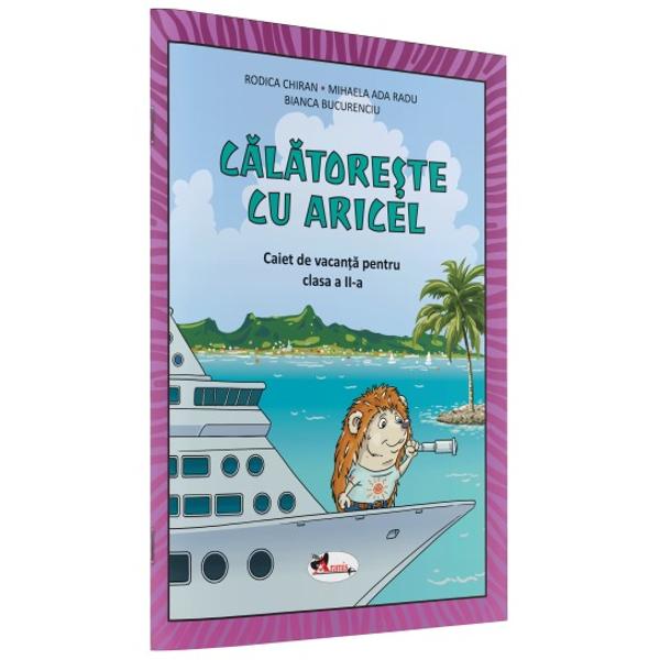 Auxiliarul&nbsp;C&259;l&259;tore&537;te cu Aricel Caiet de vacan&539;&259; pentru clasa II&nbsp;con&539;ine tipuri variate de exerci&539;ii &537;i jocuri concepute &537;i ordonate metodic adecvate con&539;inuturilor propuse necesare form&259;rii competen&539;elor specifice disciplinelor&nbsp;comunicare &icirc;n limba 