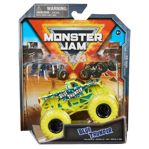 Masina oficiala a spectacolului Monster Jam Un vehicul hiper detaliat fidel eroilor spectacolului cu un aspect agresiv si suspensii realiste pentru a face cascadoriile intr-un mod cat mai spectaculos Macheta este metalica si foarte bine realizata Foarte rezistenta Monster Jam ofera mai multe detalii si grafica decat oricand Cu anvelopele oficiale BKT jante cromate stilizate si un sasiu autentic cu detalii cromate acest camion monstru intruchipeaza stilul si volanul omologului sau din 