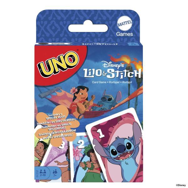 Joc De Carti UNO Disney Lilo Stitch aduce distractia jocului clasic UNO intr-o editie tematica inspirata din universul Disney Lilo &amp Stitch Cartile sunt decorate cu ilustratii colorate ale personajelor indragite iar jocul pastreaza regulile rapide si usor de invatat potriveste cartile dupa culoare sau numar si foloseste cartile speciale pentru a schimba cursul jocului Editia include si o regula speciala tematica care adauga mai multa actiune si distractie fiecarei runde Produsul este 