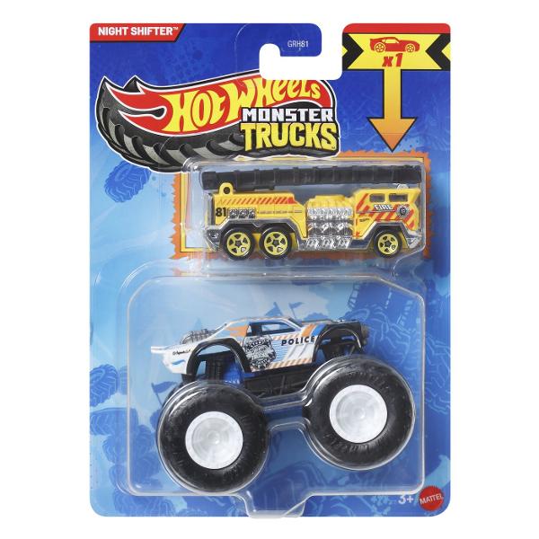 Asortimentul cu lansator de inamici de oras Hot Wheelsdispune de doi inamici preferati de copii tiranozaurul si rechinul sub forma de lansatoare grozave de masini vandute separat Atat lansatorul dinozaur Hot Wheels cat si lansatorul rechin Hot Wheels dispun de provocari grozave in care copiii trebuie sa lanseze masinile cu forta potrivita sau risca sa ramana blocati in falcile inamicului Copiii se pot juca si separat cu aceste jucarii compacte pentru super distractie la scara mai mica 