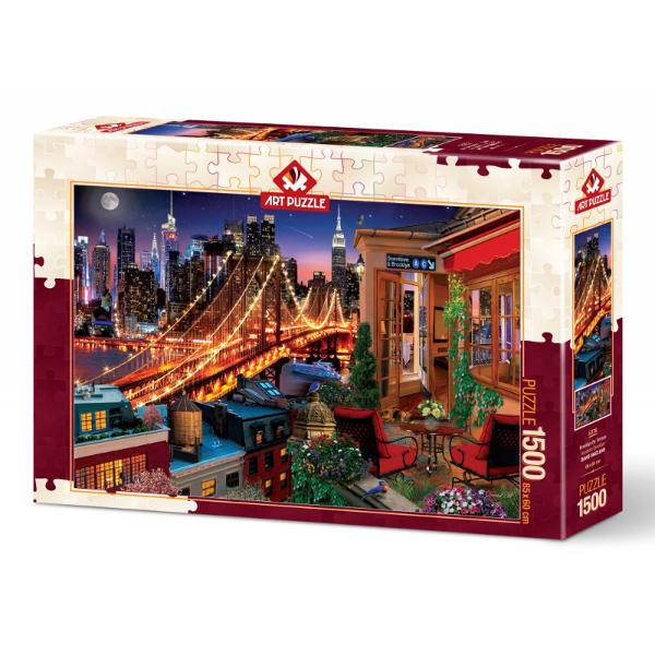 Puzzle 1500 piese - Brooklyn By TerracePrin acest superb puzzle 1500 piese Brooklin by Terrace pasesti in taramul hobby-ului Mai mult daca ai o problema si vrei sa gasesti o rezolvare rapida primul pas este relaxarea Puzzle-ul ajuta la rezolvarea problemelor Cum Prin relaxare concentrare pe o tema care nu are nici o legatura cu subiectul tau si prin construirea de noi retele neuronale cand te concentrezi in sortarea si 