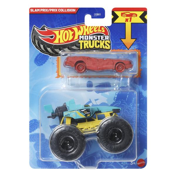 Asortimentul cu lansator de inamici de oras Hot Wheelsdispune de doi inamici preferati de copii tiranozaurul si rechinul sub forma de lansatoare grozave de masini vandute separat Atat lansatorul dinozaur Hot Wheels cat si lansatorul rechin Hot Wheels dispun de provocari grozave in care copiii trebuie sa lanseze masinile cu forta potrivita sau risca sa ramana blocati in falcile inamicului Copiii se pot juca si separat cu aceste jucarii compacte pentru super distractie la scara mai mica 