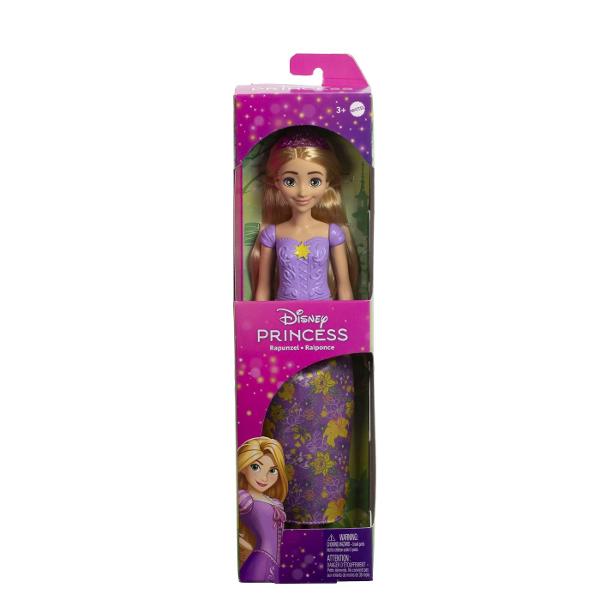 Aceasta papusa din colectia Disney Princess aduce farmecul povestilor clasice intr-o forma moderna si eleganta Modelul este realizat cu atentie la detalii avand o rochie lunga colorata si decorata cu imprimeuri inspirate din universul Disney Parul este coafat cu grija iar expresia delicata a fetei completeaza aspectul prietenos si magic al papusii Papusa este usor de manevrat fiind potrivita pentru joaca zilnica si pentru scenarii imaginative Designul robust si materialele rezistente 