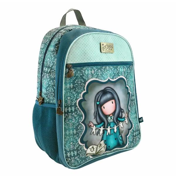 Ghiozdan clasic Gorjuss I Found my Family in a Book 3 compartimente buzunar laptop poliester 33 x 435 x 20 cm Redescopera personajele originale Gorjuss cu ghiozdanul clasic I Found my Family in a Book un accesoriu practic pentru scoala conceput pentru o zi bine organizata Dispune de bretele ajustabile si captusite plus panou dorsal captusit pentru confort in utilizarea zilnicaCu trei compartimente incapatoare si buzunar intern captusit pentru laptop ghiozdanul 