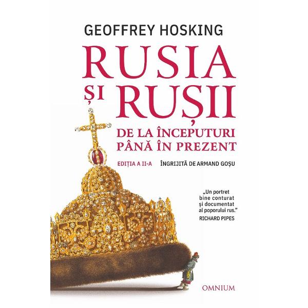 Acord&acirc;nd o aten&539;ie special&259; regiunilor &537;i grupurilor etnice non-ruse&537;ti precum &537;i rela&539;iilor Rusiei cu statele vecine Geoffrey Hosking prezint&259; rela&539;ia dintre fenomenele politice economice sociale &537;i culturale care au f&259;cut din Rusia ceea ce este ast&259;zi - o lume familiar&259; &537;i misterioas&259; &icirc;n acela&537;i timp &Icirc;ntr-un stil clar &537;i captivant autorul acestei monumentale c&259;r&539;i ne conduce 