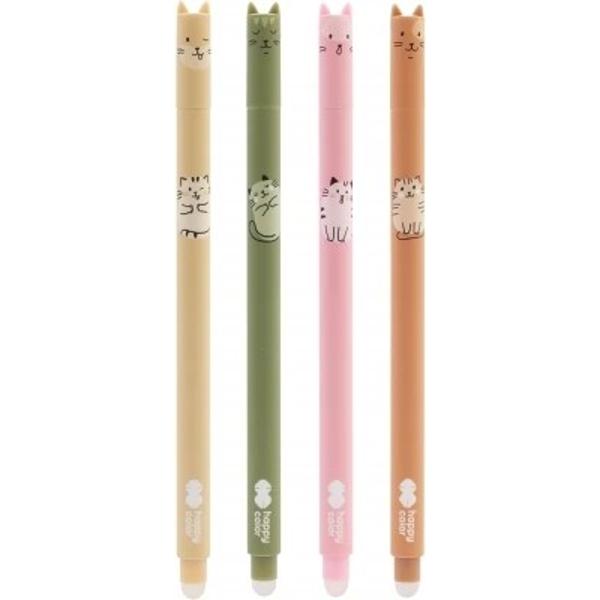 Roller gel cu rescriere 05 mm albastru Warm Kitty Happy Color este un instrument de scris practic &537;i atr&259;g&259;tor ideal pentru activit&259;&539;i zilnice la &537;coal&259; birou sau acas&259; Datorit&259; cernelii termosensibile permite corectarea rapid&259; &537;i u&537;oar&259; a textului oferind o experien&539;&259; de scriere confortabil&259; &537;i flexibil&259;Formula special&259; a cernelii face ca scrisul s&259; poat&259; fi 
