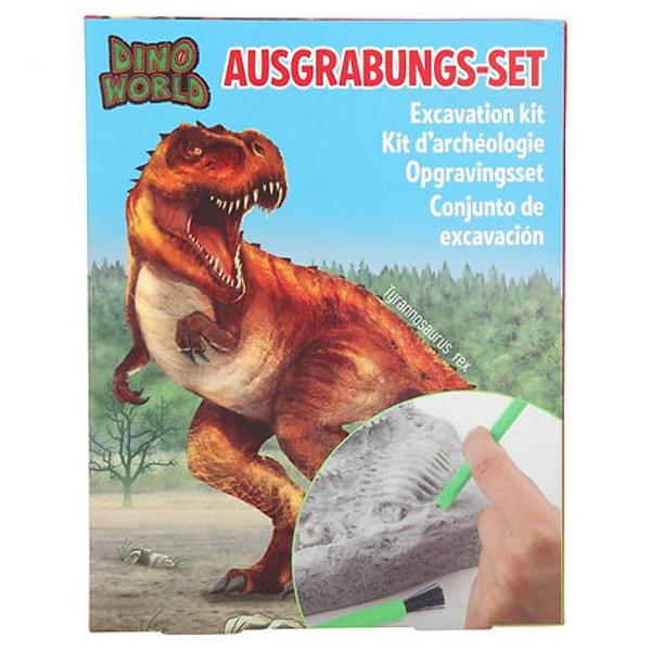 Esti atras de paleontologie Perfect pentru ca In blocul de ipsos asteapta sa fie excavat cu atentie un schelet de dinozaur format din 13 bucatiTot ce aveti nevoie este inclus In set ciocan dalta perie si ochelari de protectie