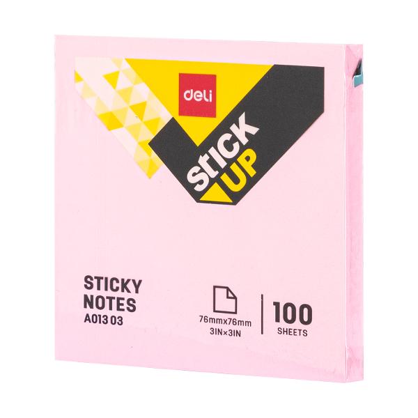 Notes Adeziv 76x76 mm diverse culori pastel Dlea01303Pret per bucata Nu se poate alegte culoarea