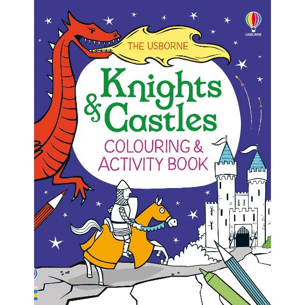 Saddle up for some knights and castles themed activity action with lots of black-and-white pictures to fill in as well as knightly quests to follow and castle puzzles to solveDiscover how to draw a dragon then decorate a knightly shield to defend yourself A great mess-free way to entertain children for travel holidays or just at homeThese noble knights and their castles will keep them busy for hours
