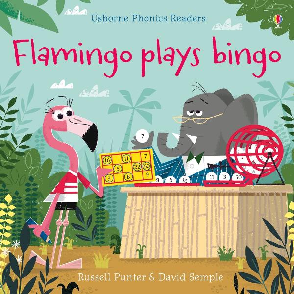 Flamingo cant wait to play jungle bingo But who will be crowned winner This entertaining story for beginner readers has simple rhyming text and stylish illustrations throughout A delight to share with very young children or for beginner readers to read themselves and with parents notes on phonics at the back of the book