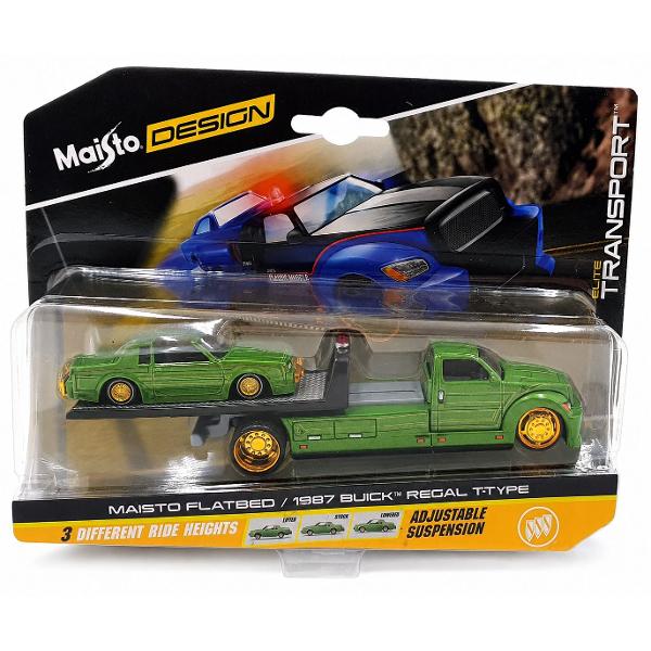 Set Elite Transport Camion Transportator si Masinuta Metalica scara 1 la 64 conceput pentru colectionari si pasionatii de vehicule clasice dar si pentru copii care apreciaza jocul realist Include un camion de tractare si un autoturism ambele realizate din metal cu elemente din plastic pentru un echilibru optim intre rezistenta si detaliu Modelul impresioneaza prin finisaje atent realizate detalii autentice si elemente functionale care reproduc fidel scenarii reale de transport si 