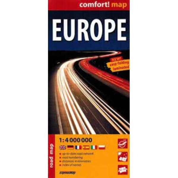 Europe -Harta Rutiera