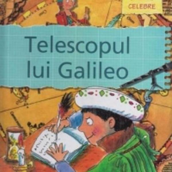 Telescopul lui Galileo - Gerry Bailey Karen FosterTelescopul lui galileo este pus la vanzare intr-un bazar pe o strada comerciala foarte aglomerata Mai precisla taraba domnului Scotocila Aici poti gasi fel de fel de lucruri fiecare cu propria sa istorie - si ce mai istorie Puiu si sora saStelutaisi cheltuiesc mai toti banii de buzunar aiciavand astfel parte de cele mai minunate povestiri care stau la baza fiecarei achizitii