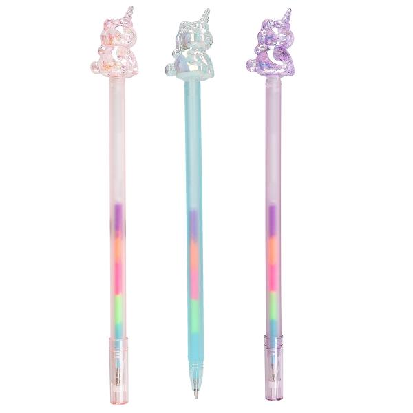 Pixurile cu gel de la Ylvi cu un topper unicorn superb sunt umplute cu cinci culori diferitePret per bucata Nu se poate alege culoarea&nbsp;