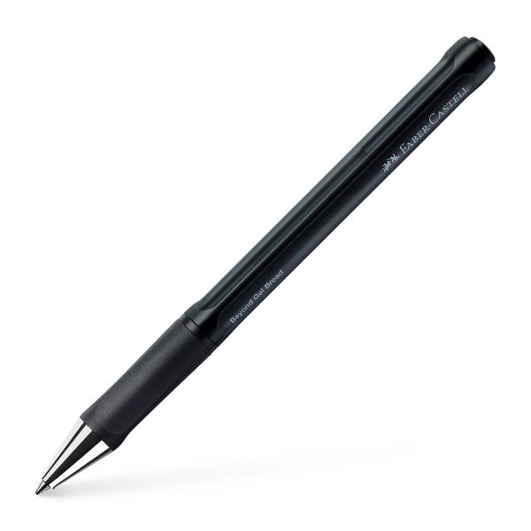 Pix cu gel 1mm Beyond Faber-Castell Zona de prindere cauciucata pentru scriere confortabila Corp transparent pentru verificarea rapida a nivelului de cerneala Varf de 1mm cu linia de scriere de 06mm Cerneala de culoare neagra rezistenta la documente Clips metalic durabil si flexibil Realizat din 74 plastic reciclat Reincarcabil