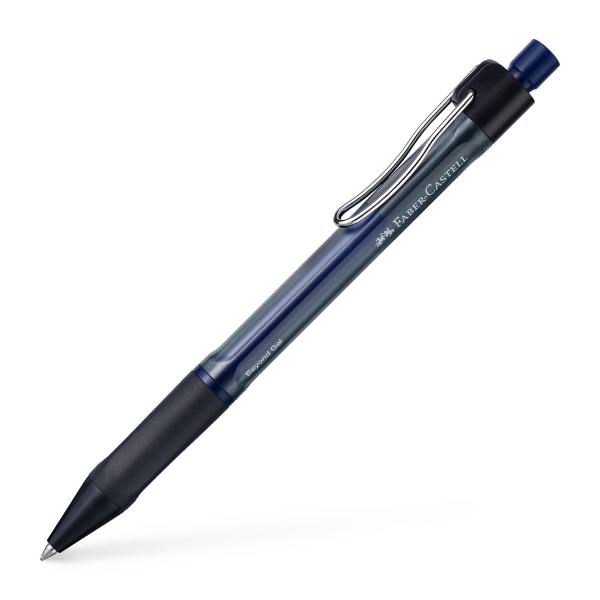 Pix cu gel si mecanism 07mm Beyond Faber-Castell Zona de prindere cauciucata pentru scriere confortabila Corp transparent pentru verificarea rapida a nivelului de cerneala Varf de 07mm cu linia de scriere de 04mm Cerneala de culoare albastra rezistenta la documente Clips metalic durabil si flexibil Realizat din 66 plastic reciclat Reincarcabil