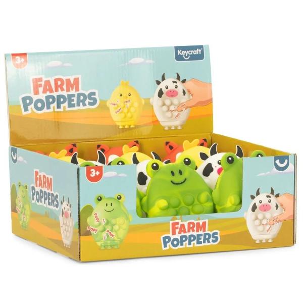 Animalutul De La Ferma Senzorial este o jucarie distractiva si interactiva perfecta pentru joaca si relaxare Apasa pe figurina pentru a face bilele moi sa iasa in exterior oferind o experienta amuzanta si antistres Disponibila in mai multe modele colorate precum broscuta vacuta sau puisor jucaria este realizata din material moale si placut la atingere Ideala pentru stimularea motricitatii si pentru momente de distractie oriunde Produsul se vinde la bucata in functie de 