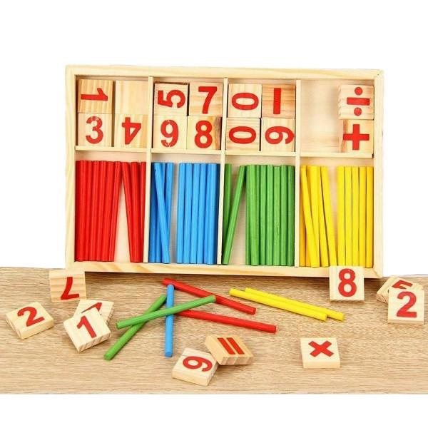 Joc operatii matematice&nbsp; CNX betisoare si cifre - Intelligence stick 72 bucset sx1 B1039