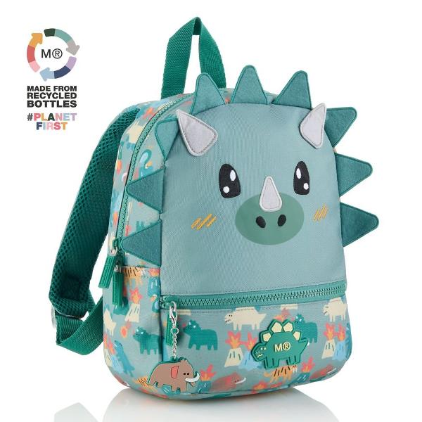Mini rucsac 28 cm din materiale reciclate Miqelrius Dino Roar MR19763