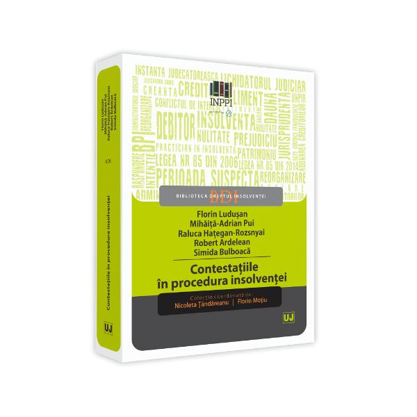 a nivel de structur&259; prezenta monografie-culegere cuprinde 8 capitole I Contesta&539;ia la tabelul preliminar; II Contesta&539;ia la cererea de deschidere a procedurii insolven&539;ei; III Contesta&539;ia la tabelul definitiv de crean&539;e; IV Contesta&539;ia împotriva m&259;surilor administratorului judiciar; V Contesta&539;ia la raport &537;i plan Raportul asupra fondurilor ob&539;inute din lichidare &537;i planul de distribuire între creditori; VI 