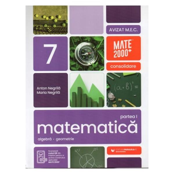 Acest auxiliar didactic este aprobat pentru utilizarea in unitatile de invataman preuniversitar prin OME nr 469602082019 Lucrarea este elaborata in conformitate cu Programa scola in vigoare pentru clasa a V-a aprobata prin OMEN nr 339328022017 Seria de lucrati Mate 2000 consolidare destinata claselor de gimnaziu respecta toate cerintele programei referitoare la competente generale competente specifice si continuturi oferind sugestii metodologice dintre cele mai atractive Prin 