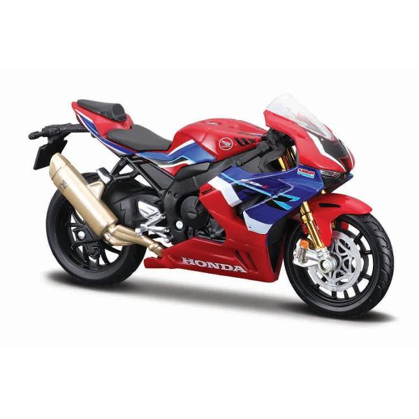 Traieste experienta supersport la scara redusa cu aceasta motocicleta in miniatura HONDA CBR 100 RR parte din gama exclusivista Maisto Special Edition Reprodusa la scara 118 aceasta replica surprinde perfect spiritul unei legende pe doua roti recunoscuta pentru viteza agilitate si designul agresiv Construita din metal turnat die-cast cu elemente din plastic de calitate motocicleta impresioneaza prin atentia la detalii carenaj aerodinamic motor fin conturat suspensii realiste si 